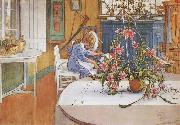 Carl Larsson interior with Cactus painting